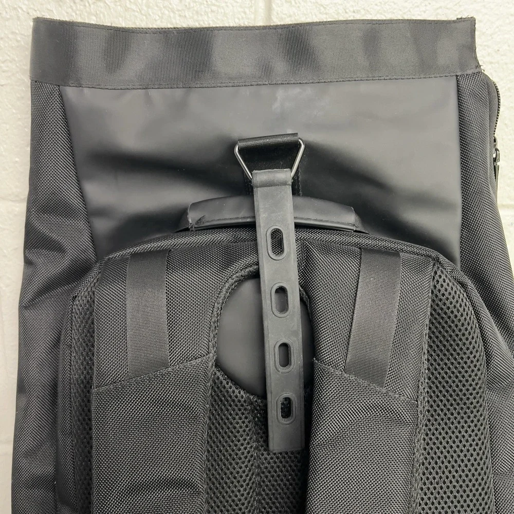 Jack Abraham's Black Roll Top Backpack Laptop Travel Commuter Waterproof